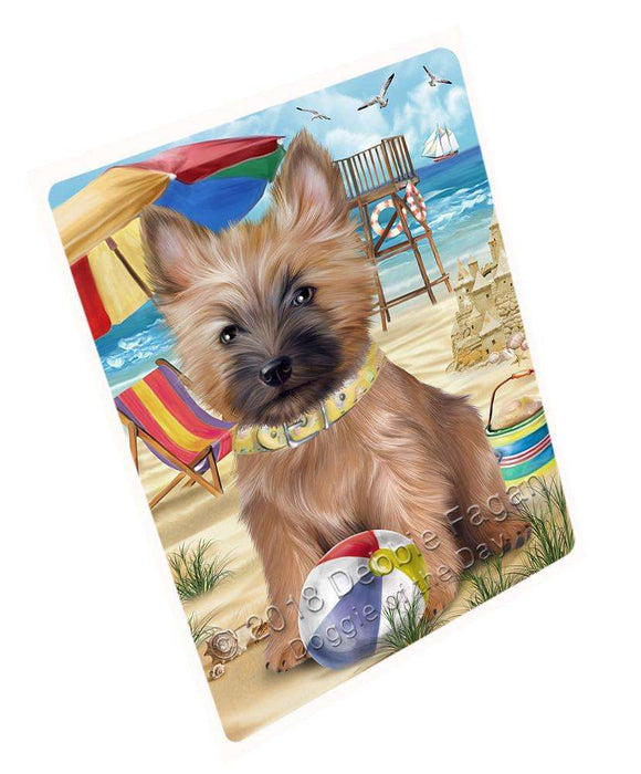 Pet Friendly Beach Cairn Terrier Dog Magnet Mini (3.5" x 2") MAG49590