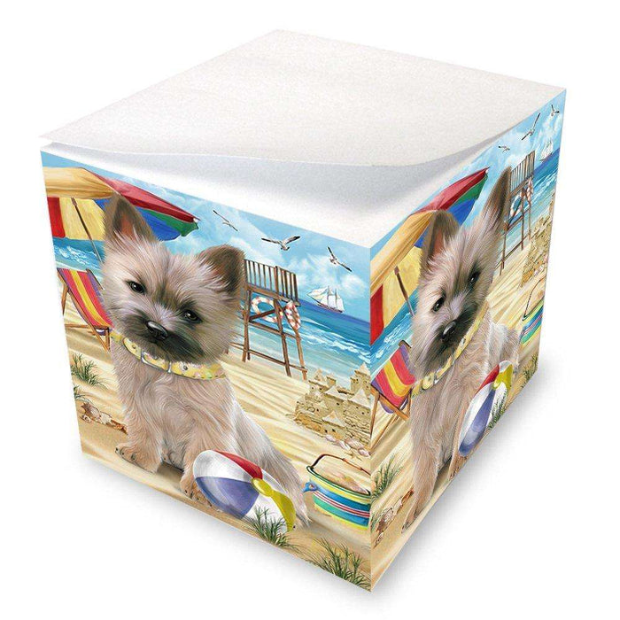 Pet Friendly Beach Cairn Terrier Dog Note Cube NOC48630