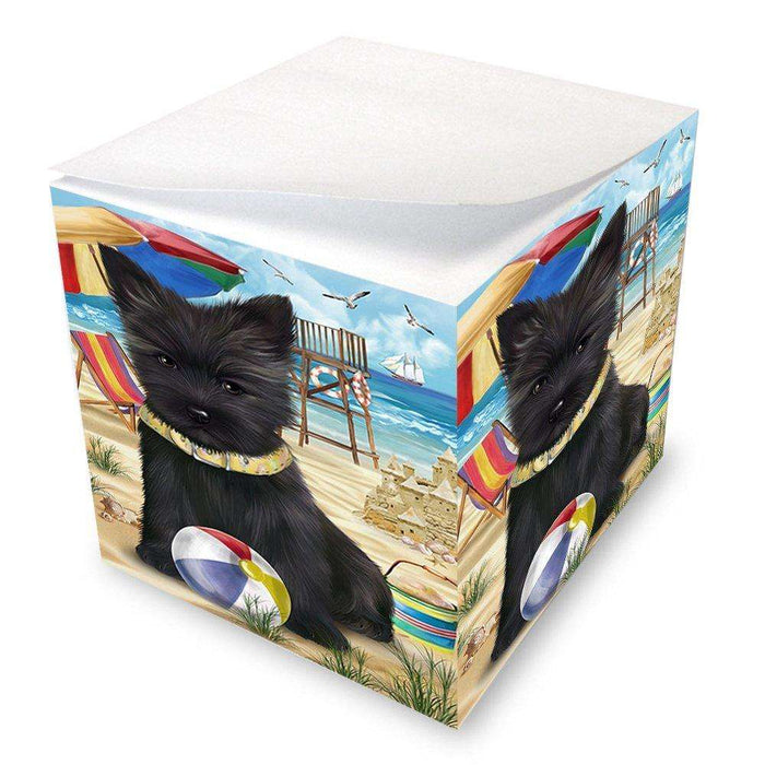 Pet Friendly Beach Cairn Terrier Dog Note Cube NOC48631