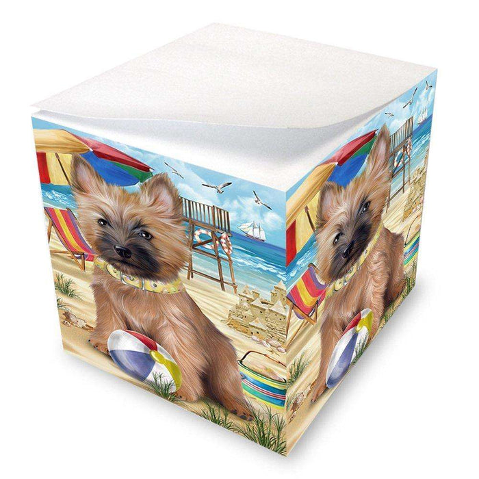 Pet Friendly Beach Cairn Terrier Dog Note Cube NOC48632