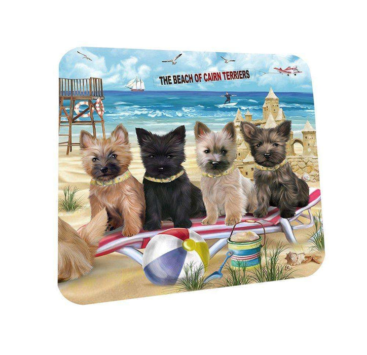 Pet Friendly Beach Cairn Terriers Dog Coasters Set of 4 CST48593