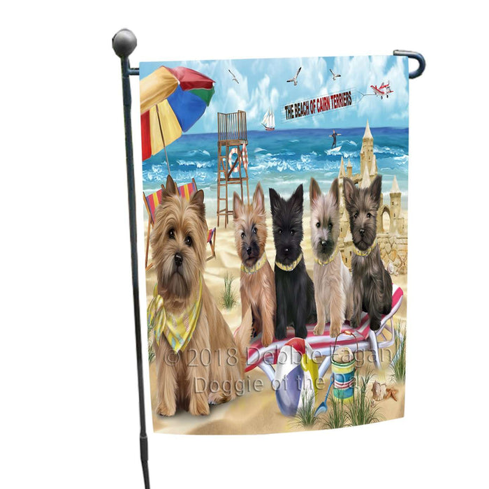 Pet Friendly Beach Cairn Terriers Dog Garden Flag GFLG48543