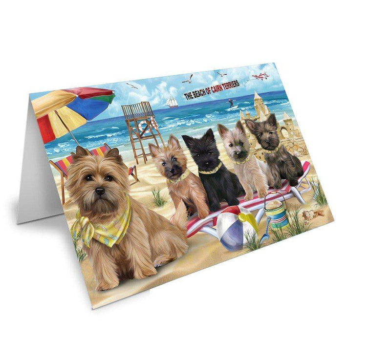 Pet Friendly Beach Cairn Terriers Dog Handmade Artwork Assorted Pets Greeting Cards and Note Cards with Envelopes for All Occasions and Holiday Seasons GCD49931