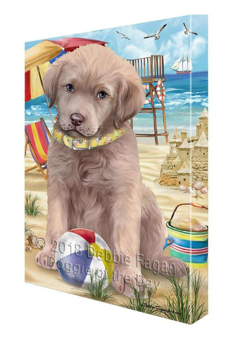 Pet Friendly Beach Chesapeake Bay Retriever Dog Canvas Wall Art CVS65923