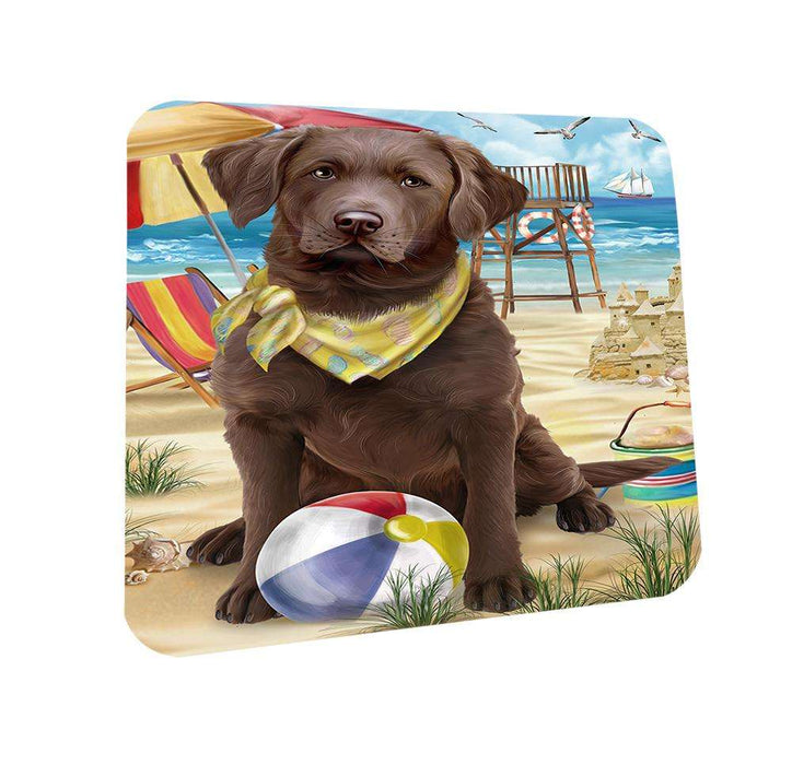 Pet Friendly Beach Chesapeake Bay Retriever Dog Coasters Set of 4 CST49986