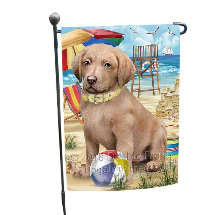 Pet Friendly Beach Chesapeake Bay Retriever Dog Garden Flag GFLG49853