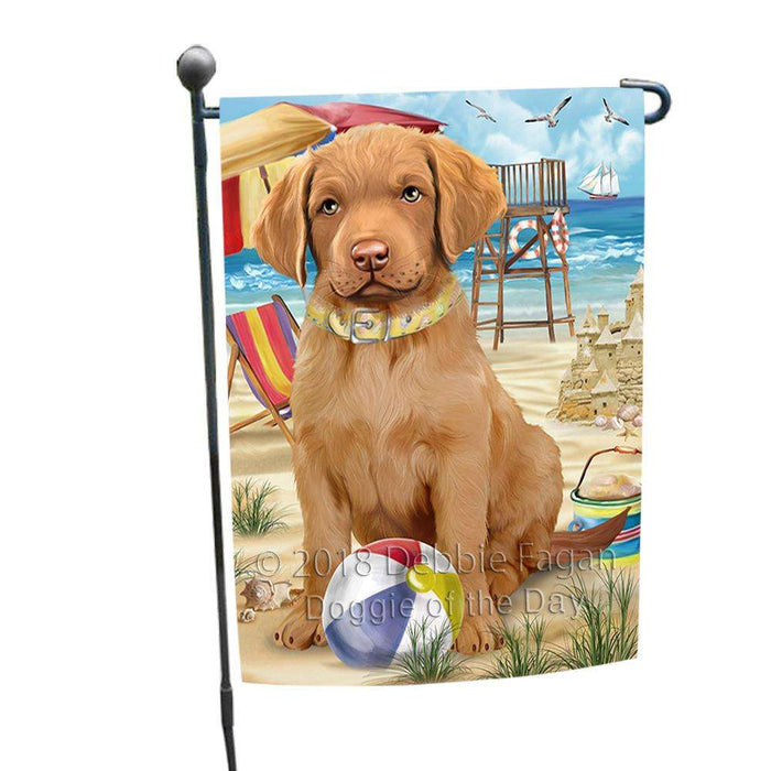 Pet Friendly Beach Chesapeake Bay Retriever Dog Garden Flag GFLG49855