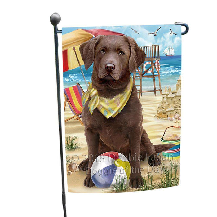 Pet Friendly Beach Chesapeake Bay Retriever Dog Garden Flag GFLG49856