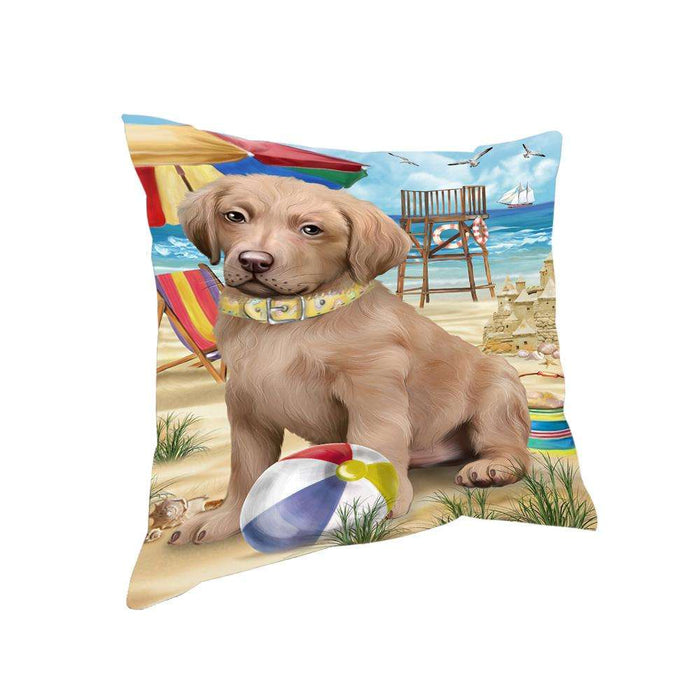 Pet Friendly Beach Chesapeake Bay Retriever Dog Pillow PIL55952