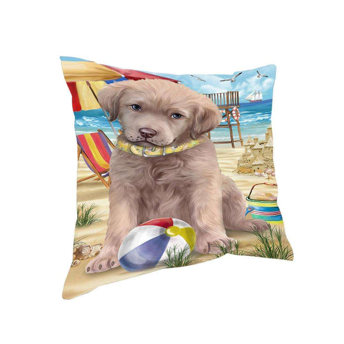 Pet Friendly Beach Chesapeake Bay Retriever Dog Pillow PIL55956