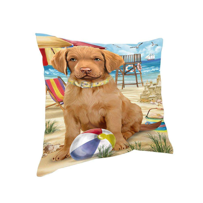 Pet Friendly Beach Chesapeake Bay Retriever Dog Pillow PIL55960
