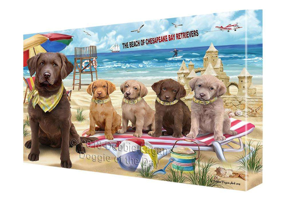 Pet Friendly Beach Chesapeake Bay Retrievers Dog Canvas Wall Art CVS65896