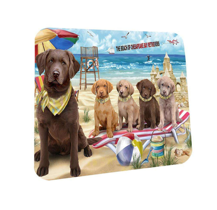 Pet Friendly Beach Chesapeake Bay Retrievers Dog Coasters Set of 4 CST49981