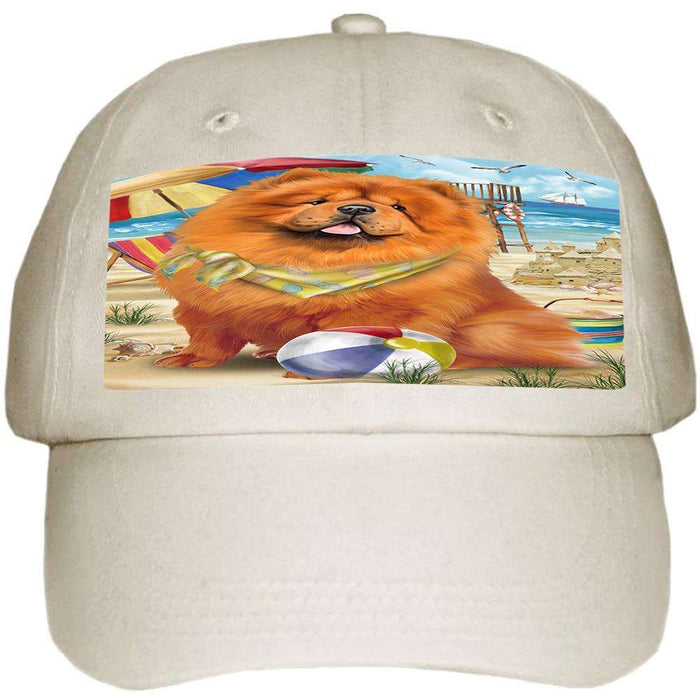 Pet Friendly Beach Chow Chow Dog  Ball Hat Cap HAT53820