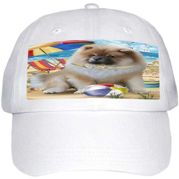 Pet Friendly Beach Chow Chow Dog  Ball Hat Cap HAT53823