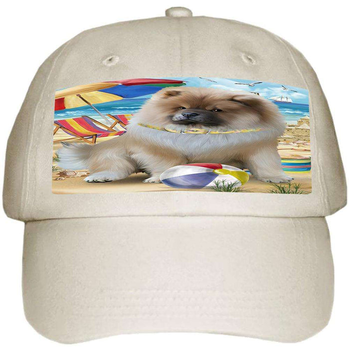 Pet Friendly Beach Chow Chow Dog  Ball Hat Cap HAT53823