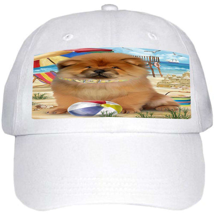 Pet Friendly Beach Chow Chow Dog  Ball Hat Cap HAT53826