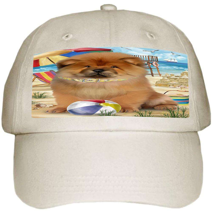 Pet Friendly Beach Chow Chow Dog  Ball Hat Cap HAT53826