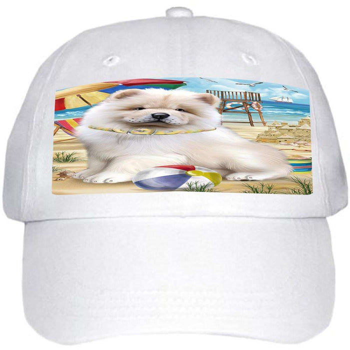 Pet Friendly Beach Chow Chow Dog  Ball Hat Cap HAT53829