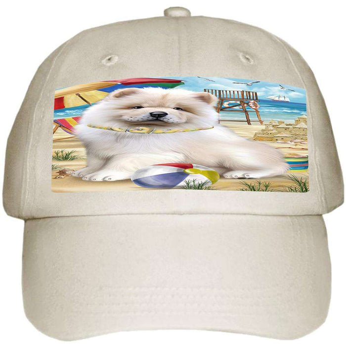 Pet Friendly Beach Chow Chow Dog  Ball Hat Cap HAT53829