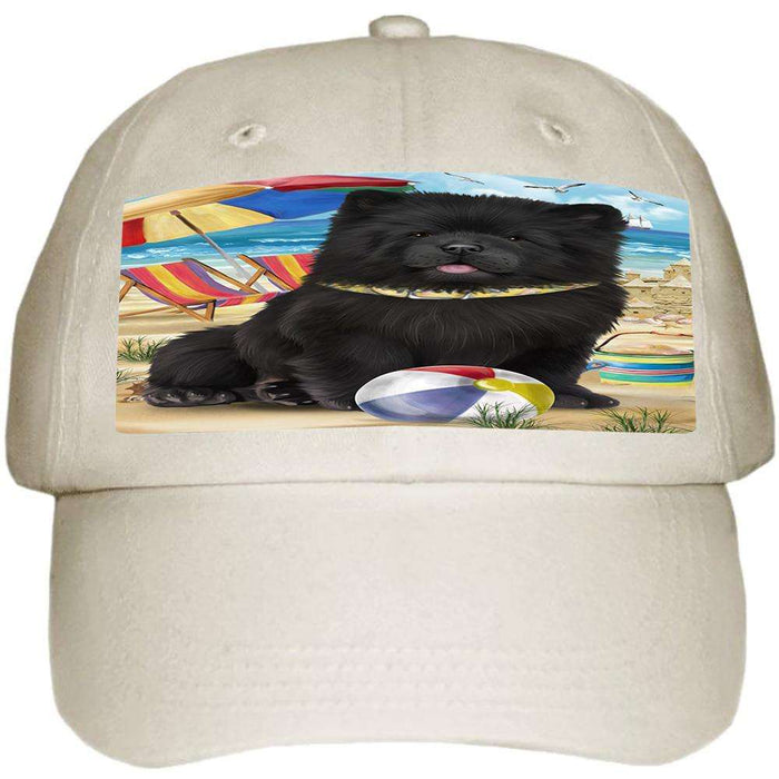Pet Friendly Beach Chow Chow Dog  Ball Hat Cap HAT53832