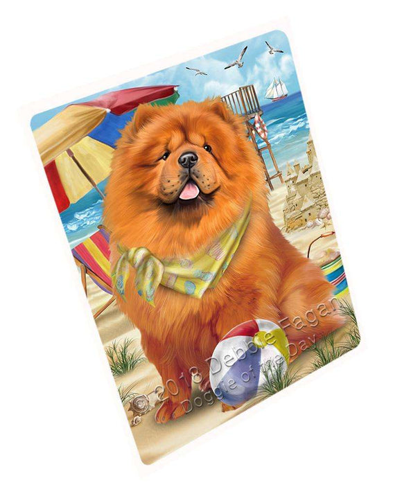 Pet Friendly Beach Chow Chow Dog Magnet Mini (3.5" x 2") MAG53955