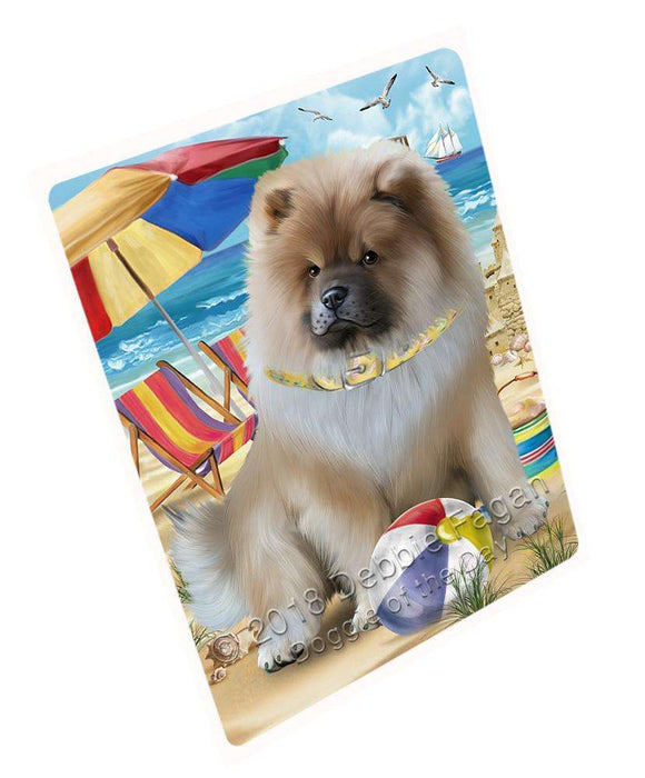 Pet Friendly Beach Chow Chow Dog Magnet Mini (3.5" x 2") MAG53958