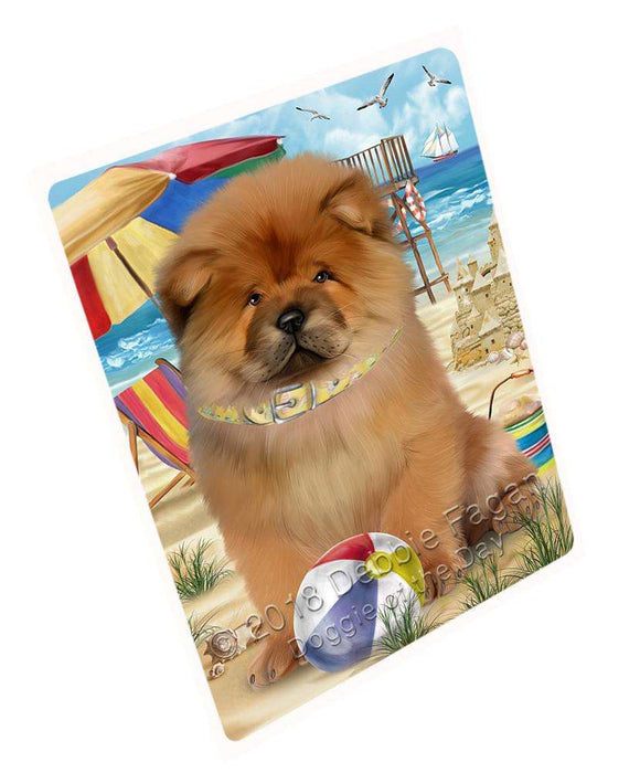 Pet Friendly Beach Chow Chow Dog Magnet Mini (3.5" x 2") MAG53961