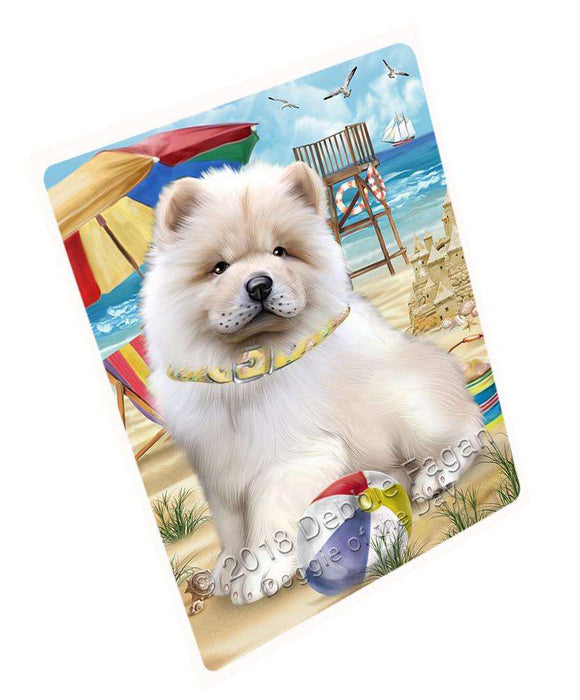 Pet Friendly Beach Chow Chow Dog Magnet Mini (3.5" x 2") MAG53964