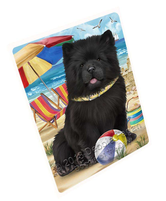 Pet Friendly Beach Chow Chow Dog Magnet Mini (3.5" x 2") MAG53967
