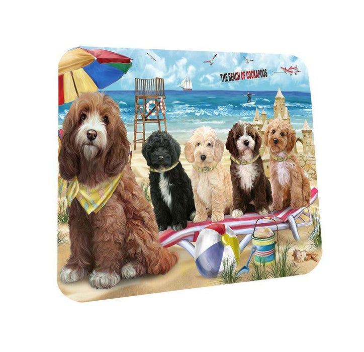 Pet Friendly Beach Cockapoo Dog Coasters Set of 4 CST51515