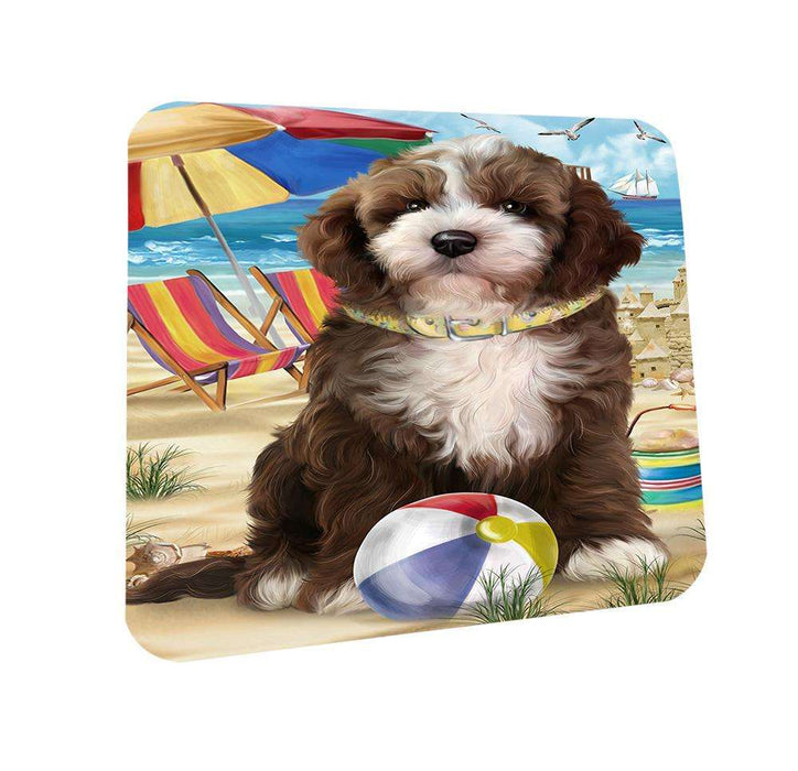 Pet Friendly Beach Cockapoo Dog Coasters Set of 4 CST51517