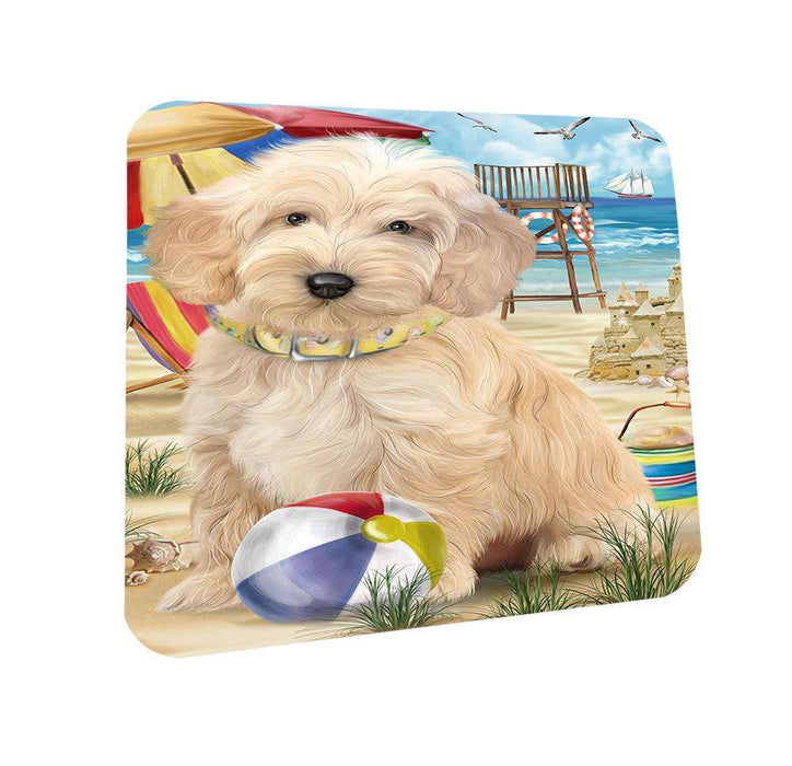 Pet Friendly Beach Cockapoo Dog Coasters Set of 4 CST51518