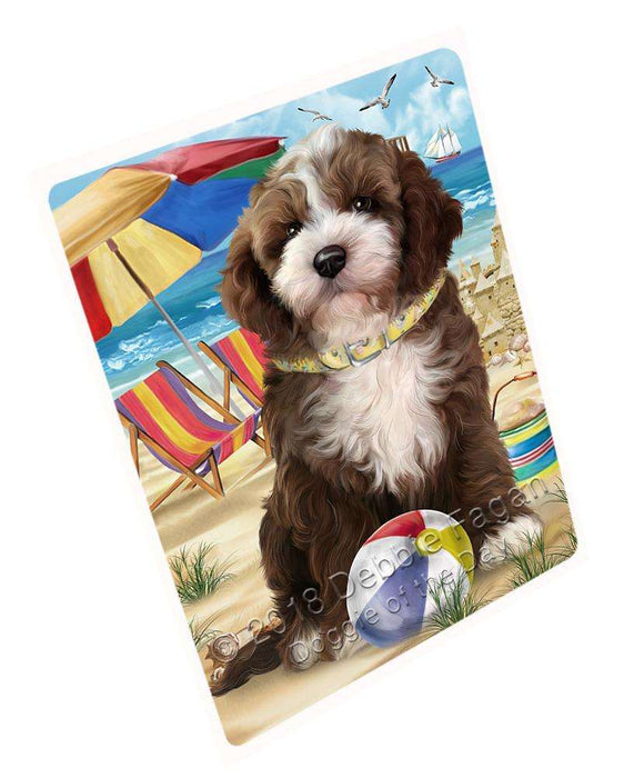 Pet Friendly Beach Cockapoo Dog Cutting Board C58923