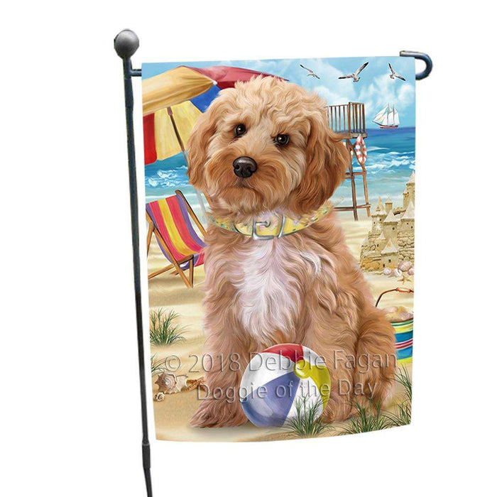 Pet Friendly Beach Cockapoo Dog Garden Flag GFLG51554