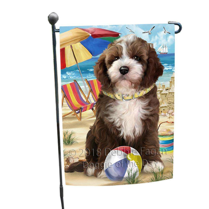 Pet Friendly Beach Cockapoo Dog Garden Flag GFLG51555