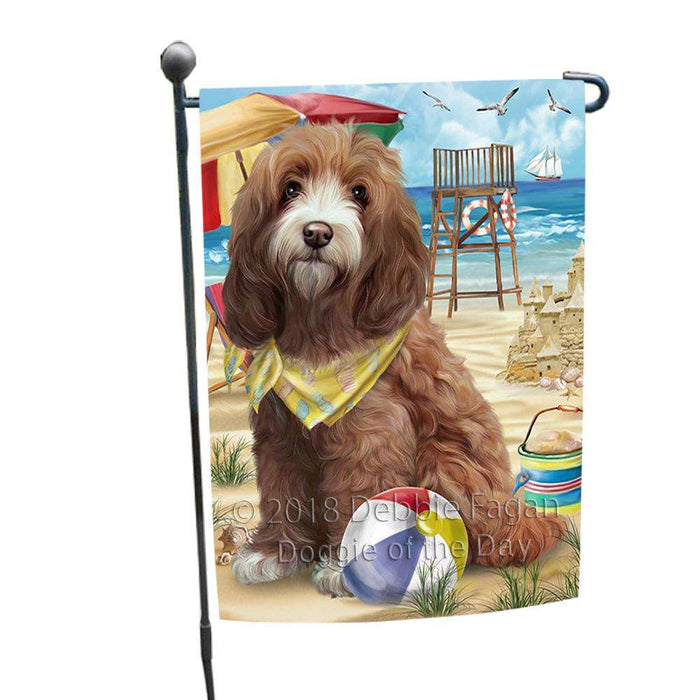 Pet Friendly Beach Cockapoo Dog Garden Flag GFLG51558