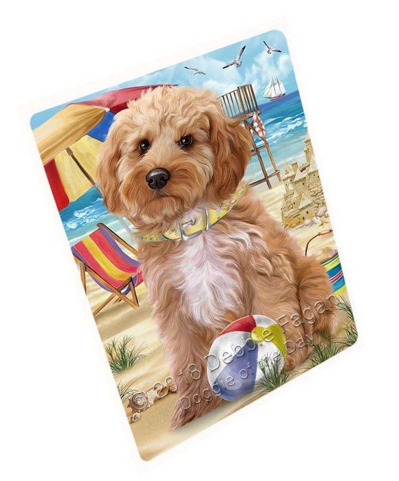 Pet Friendly Beach Cockapoo Dog Large Refrigerator / Dishwasher Magnet RMAG69840