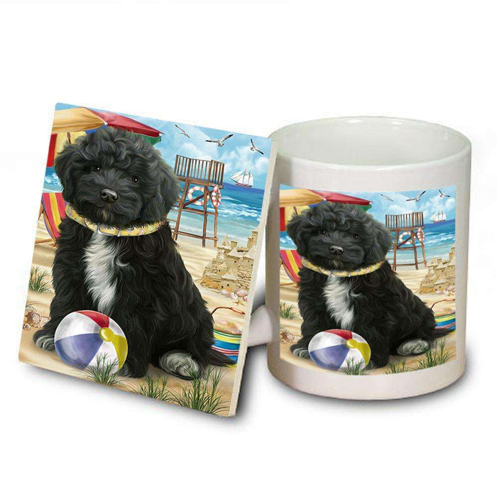 Pet Friendly Beach Cockapoo Dog Mug and Coaster Set MUC51552