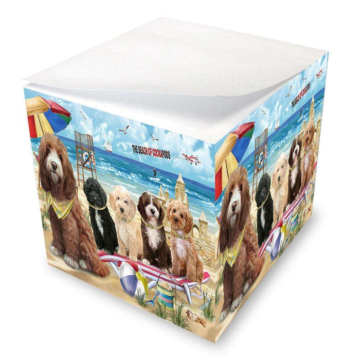 Pet Friendly Beach Cockapoo Dog Note Cube NOC51556