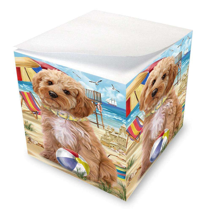 Pet Friendly Beach Cockapoo Dog Note Cube NOC51557