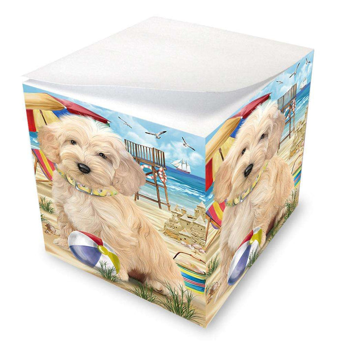 Pet Friendly Beach Cockapoo Dog Note Cube NOC51559
