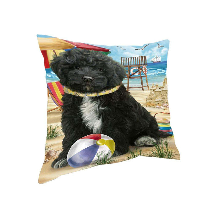 Pet Friendly Beach Cockapoo Dog Pillow PIL62604