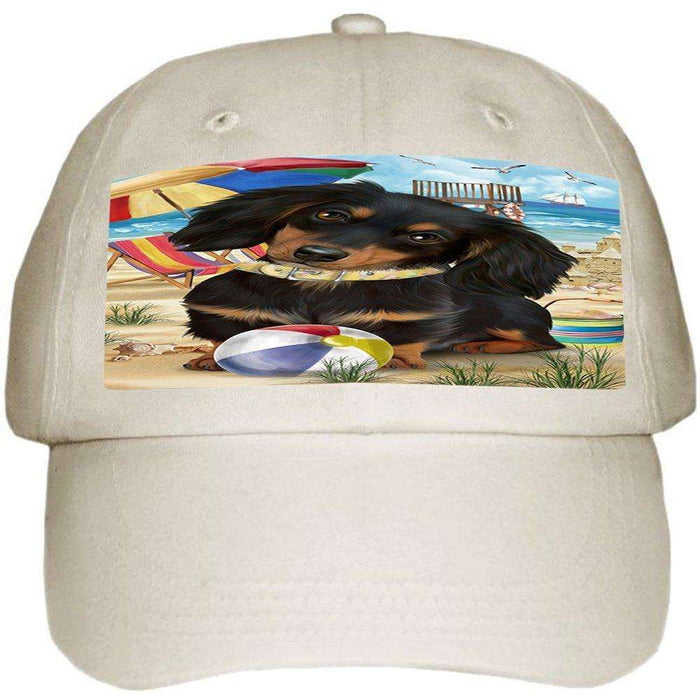 Pet Friendly Beach Dachshund Dog Ball Hat Cap HAT49647