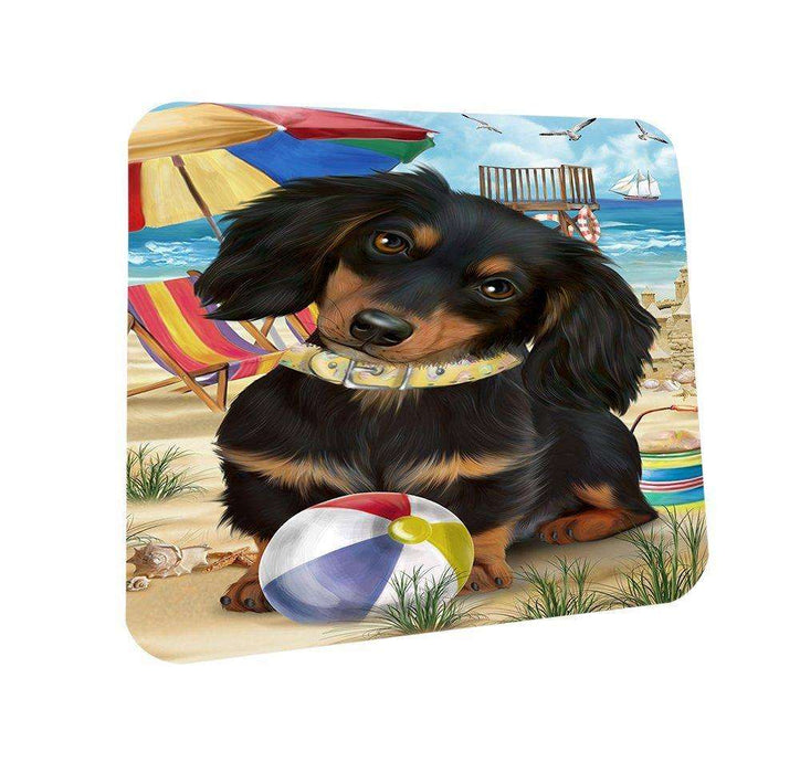 Pet Friendly Beach Dachshund Dog Coasters Set of 4 CST48597