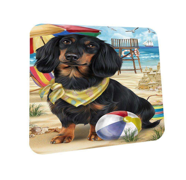 Pet Friendly Beach Dachshund Dog Coasters Set of 4 CST48598