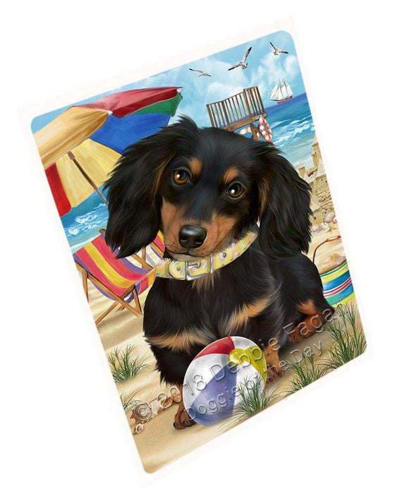 Pet Friendly Beach Dachshund Dog Magnet Small (5.5" x 4.25") mag49608 mini 3 5 x 2