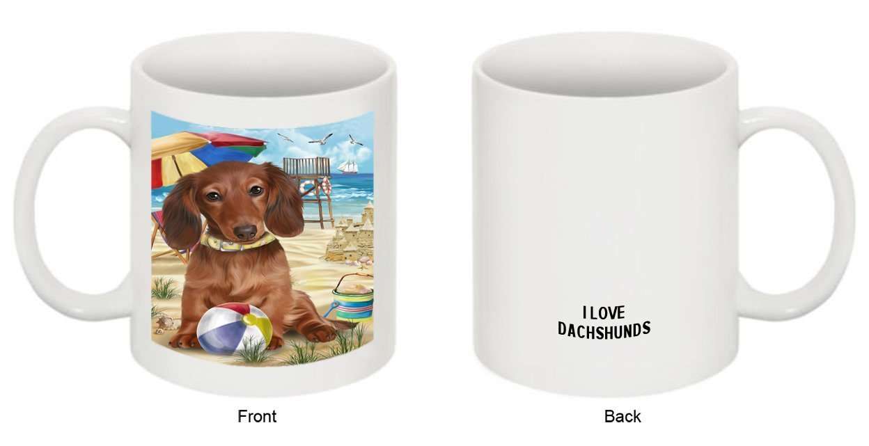 Pet Friendly Beach Dachshund Dog Mug MUG48448