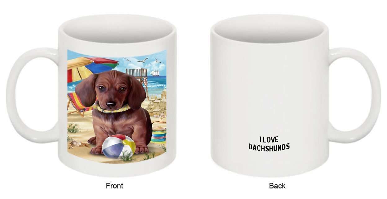 Pet Friendly Beach Dachshund Dog Mug MUG48450