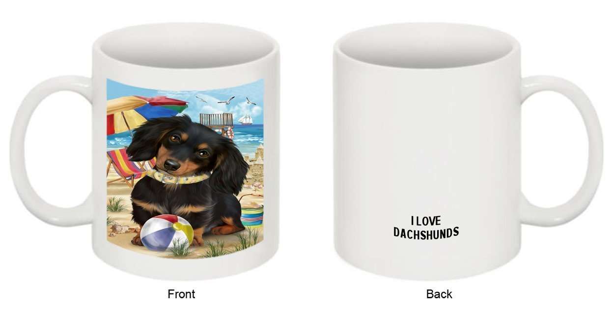 Pet Friendly Beach Dachshund Dog Mug MUG48451